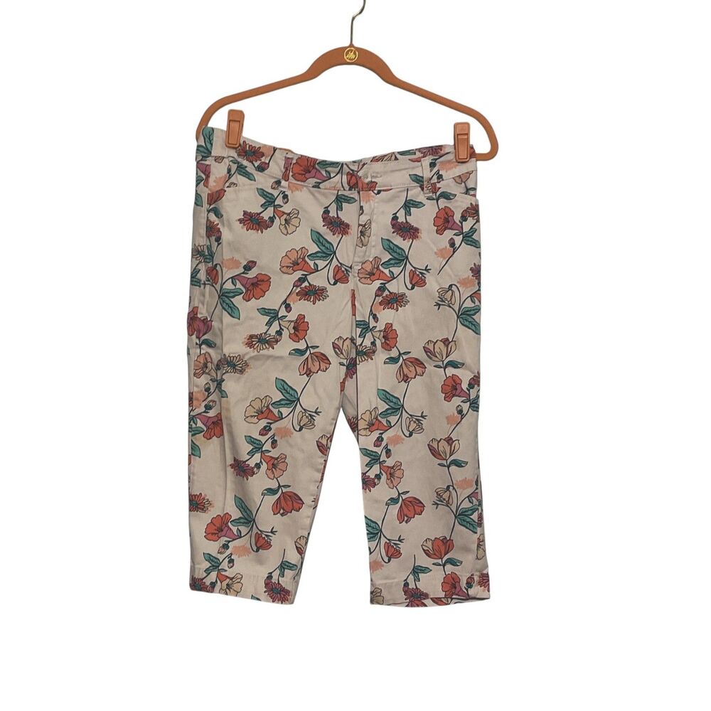 St Johns Bay Mid Rise Capri Pants Size 12 Womens Casual Stretch Cropped - Picture 2 of 11